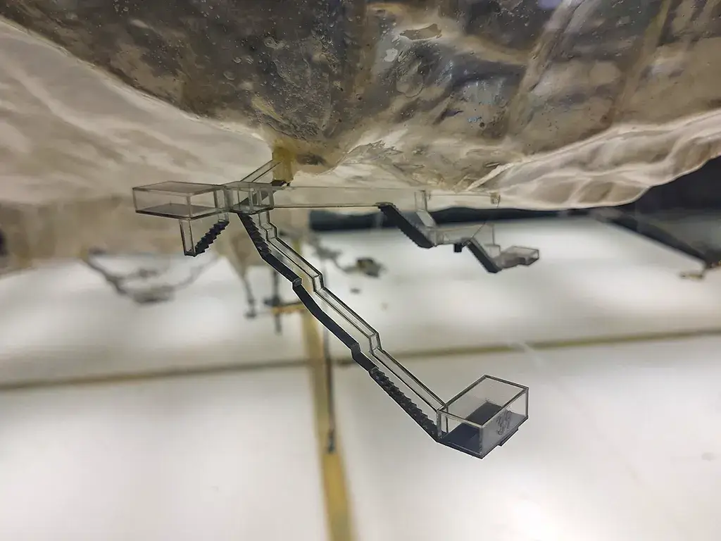 The Secrets of the Ostraca: Valley of the Kings Blueprints - Beneath the valley - 3D display - Image by Andrew Osbourne